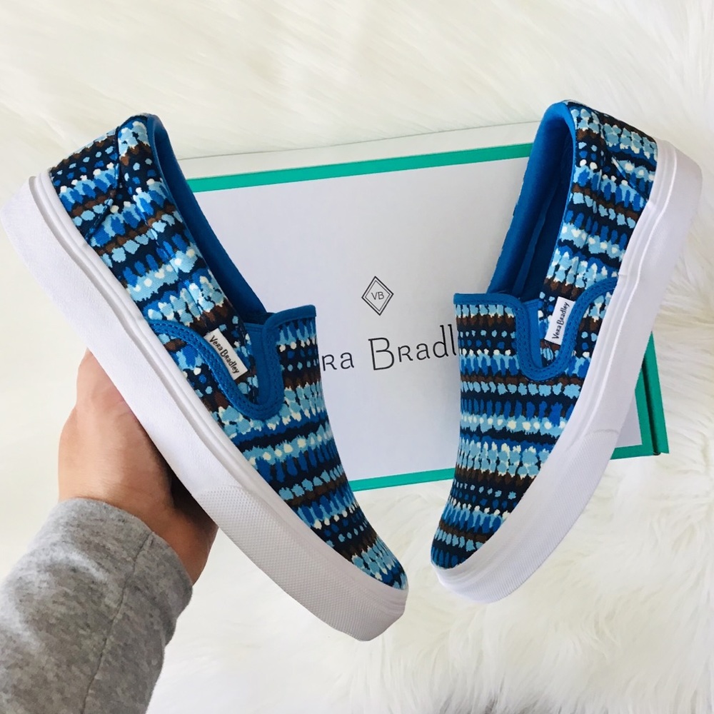 VERA BRADLEY Canvas Slip On Sneakers Shoes